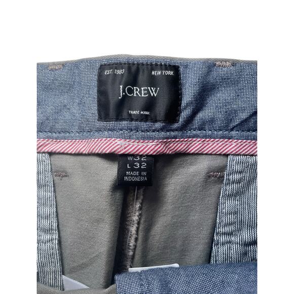 NWT J. Crew Men 32 x 32 Straight Leg Grey Casual Pants 770 Stretch - Picture 5 of 12